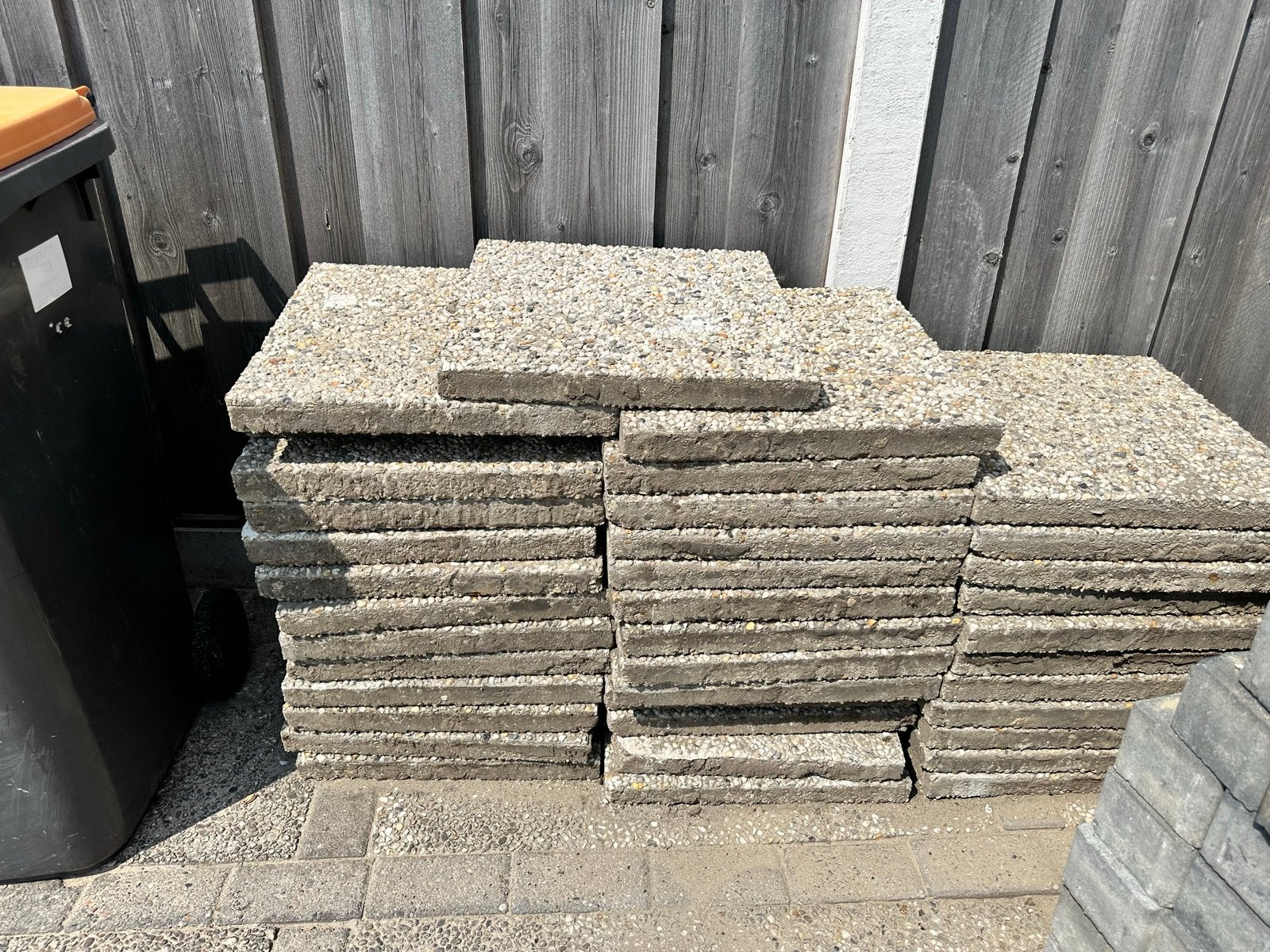 Grindtegels 60x60, 40 stuks gratis afhalen, Ophalen, Gebruikt, 10 m² of meer, Grind