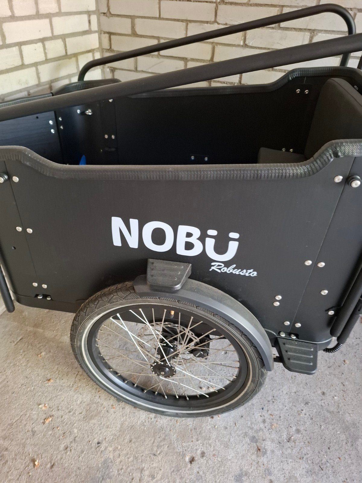 Nobu Robusto Bakfiets met 7 versnellingen en regenkap, Fietsen en Brommers, Fietsen | Bakfietsen, Gebruikt, Huif, 2 kinderen, Schijfrem