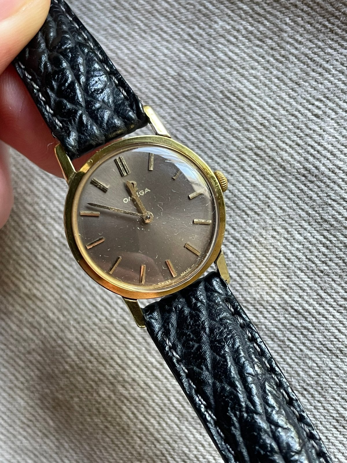 Zeldzaam Omega Unisex Polshorloge - ghostdial, Overige materialen, Met bandje, Verzenden, Polshorloge