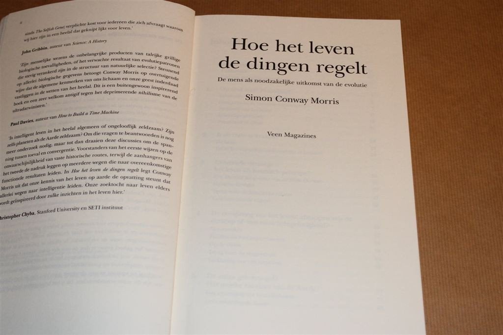 De Mens als Noodzakelijke Uitkomst van De Evolutie, Boeken, Ophalen of Verzenden, Gelezen, Natuurwetenschap