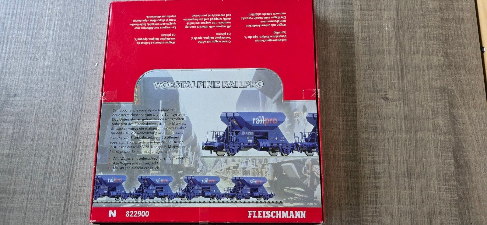 Fleischmann piccolo 822900 Railpro Voestalpine 12 dlg top, Gelijkstroom, Fleischmann, Wagon, Ophalen of Verzenden