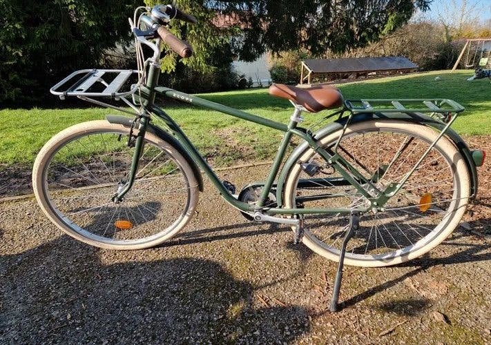 Decathlon elops 520 groen stadsfiets heren fiets, Ophalen, Overige merken