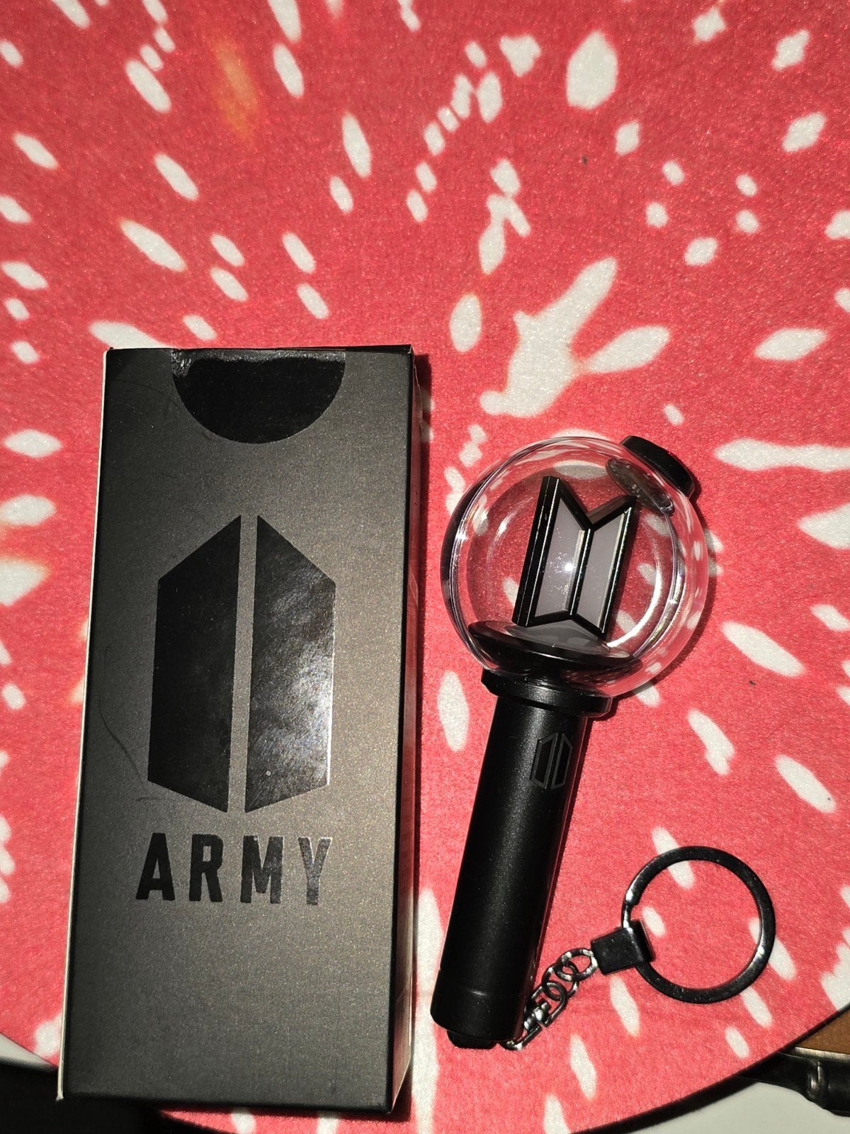 BTS Official Lightstick Ver. 4 Keyring, Ophalen of Verzenden, Zo goed als nieuw
