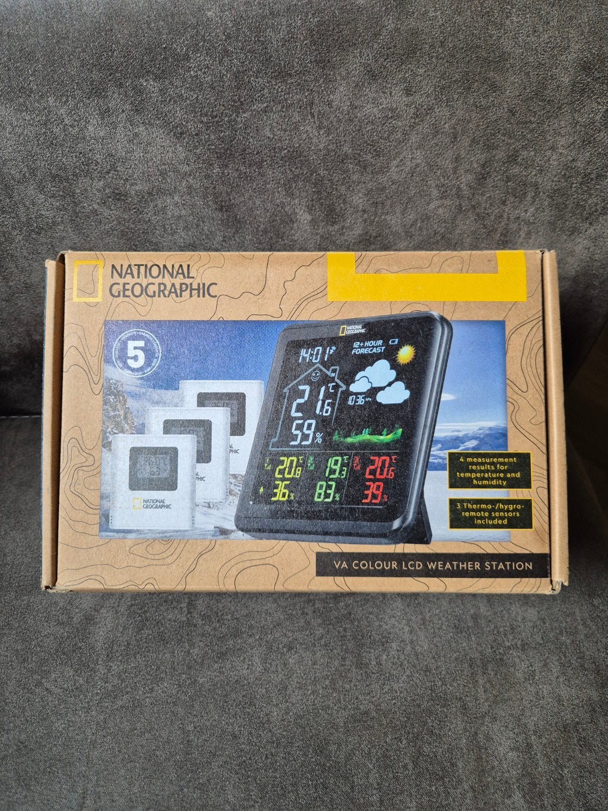 National Geographic VA Kleur LCD Weerstation, Audio, Tv en Foto, Ophalen of Verzenden, Nieuw, Weerstation