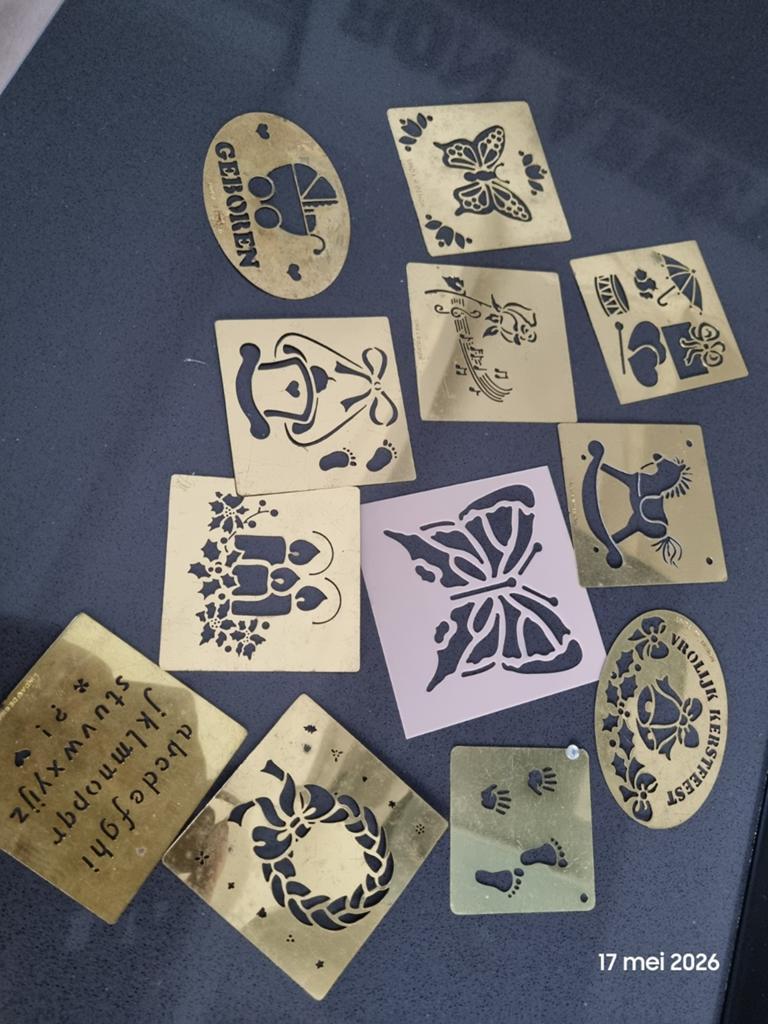 Diverse embossing mallen voor hobby en creativiteit, Gebruikt, Geschikt voor karton, Gereedschap of Toebehoren, Dieren