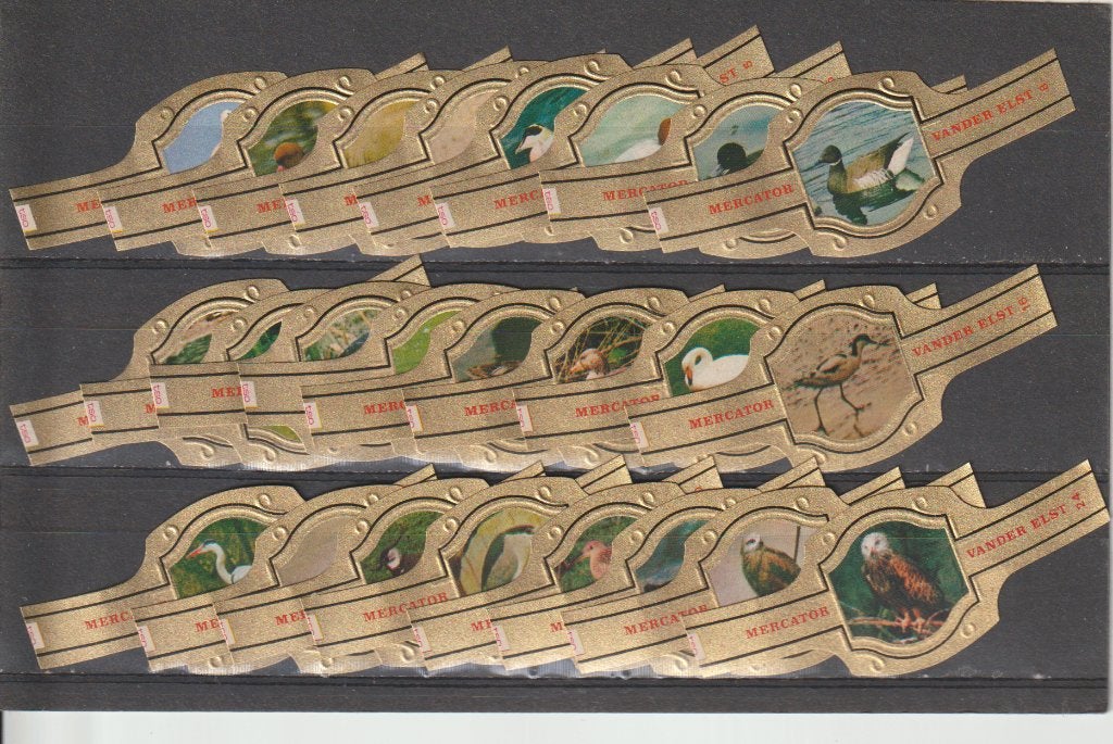 reeks 754  waterwild   1-24 sigarenbanden, Ophalen of Verzenden, Zo goed als nieuw, Sigarenbandjes