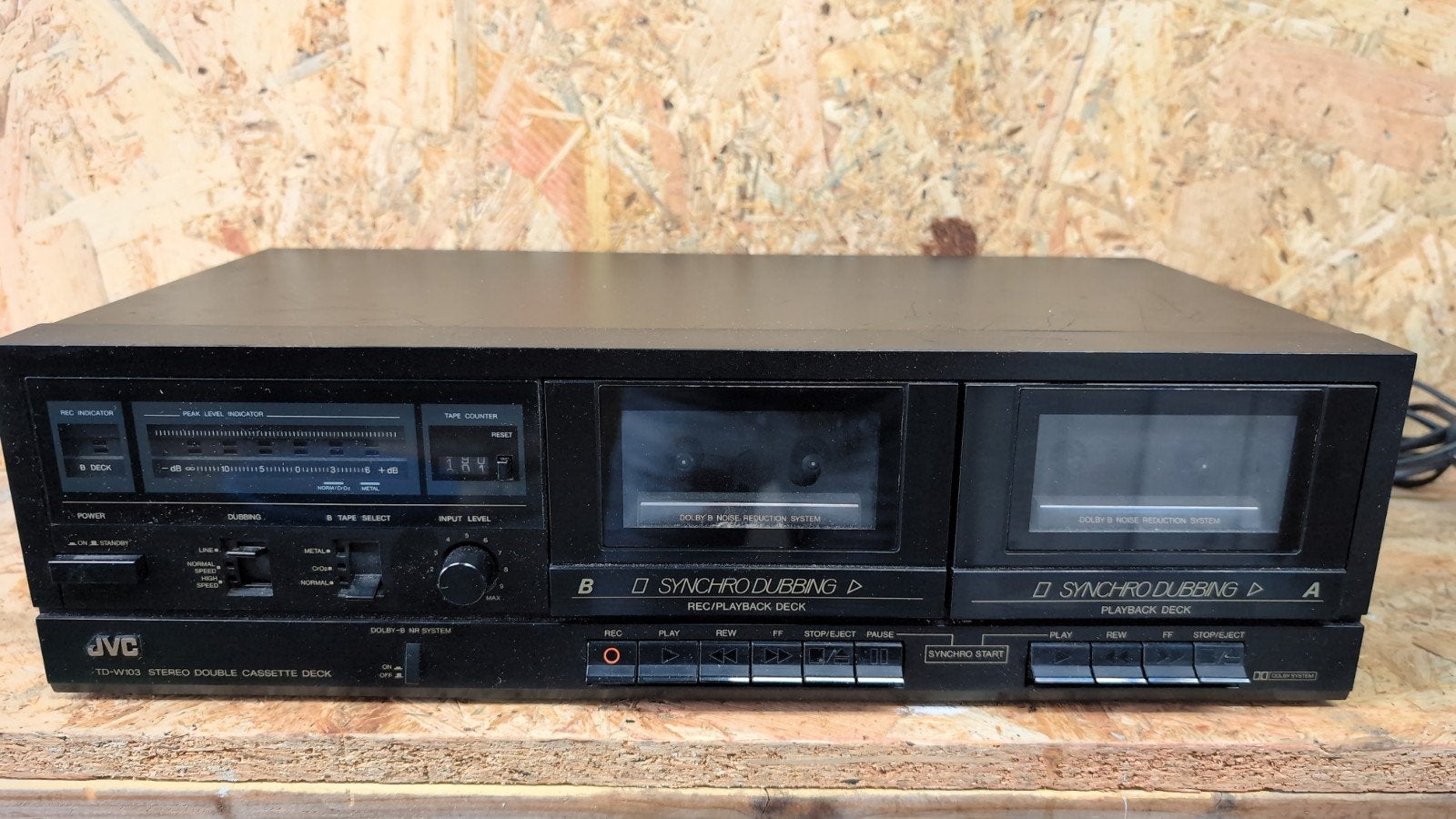 JVC TD-W103 Dubbel Cassettedeck - Vintage Audio, Ophalen, Dubbel, JVC, High speed dubbing
