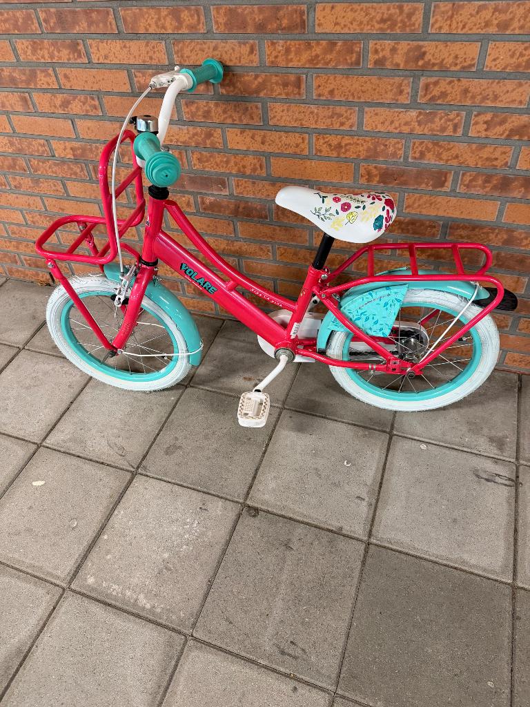 Volare 16 inch meisjesfiets zgan, Fietsen en Brommers, Fietsen | Meisjes, Ophalen, Zo goed als nieuw, 16 inch