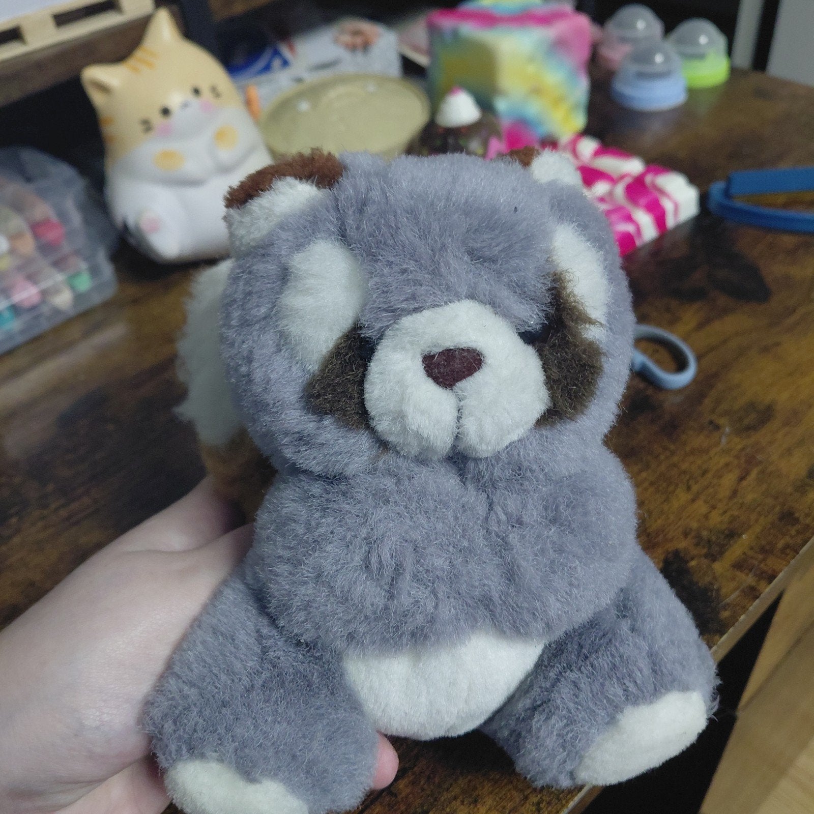 wasbeer knuffel van alpaca vacht, Overige merken, Overige karakters, Overige typen, Ophalen of Verzenden