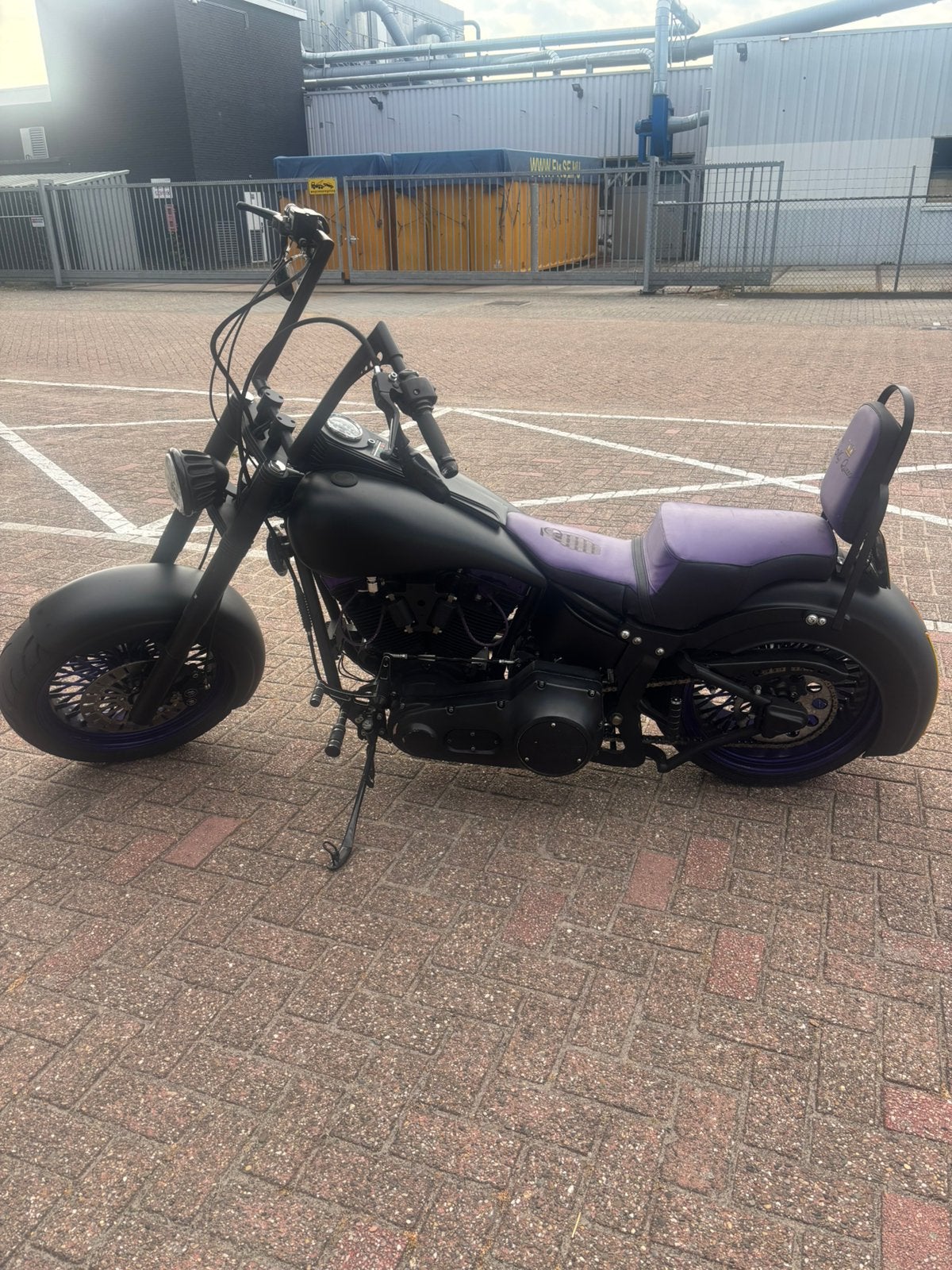 Te koop harley chopper eigenbouw, 2 cilinders, Occasion, Chopper, Bedrijf