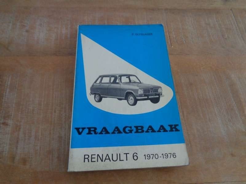 Renault 6 - Vraagbaak Werkplaatshandboek - NL - 1970-1976, Verzenden, Gelezen, Renault