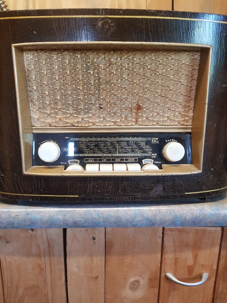 antieke radio, Antiek en Kunst, Ophalen of Verzenden