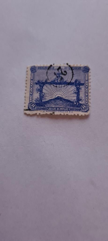 8040 uruguay olympische spelen amsterdam 1928, Postzegels en Munten, Verzenden, Zuid-Amerika