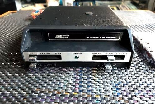 vintage klassieke Audio Sonic auto cassettespeler jaren80, Auto diversen, Autoradio's, Gebruikt, Ophalen of Verzenden