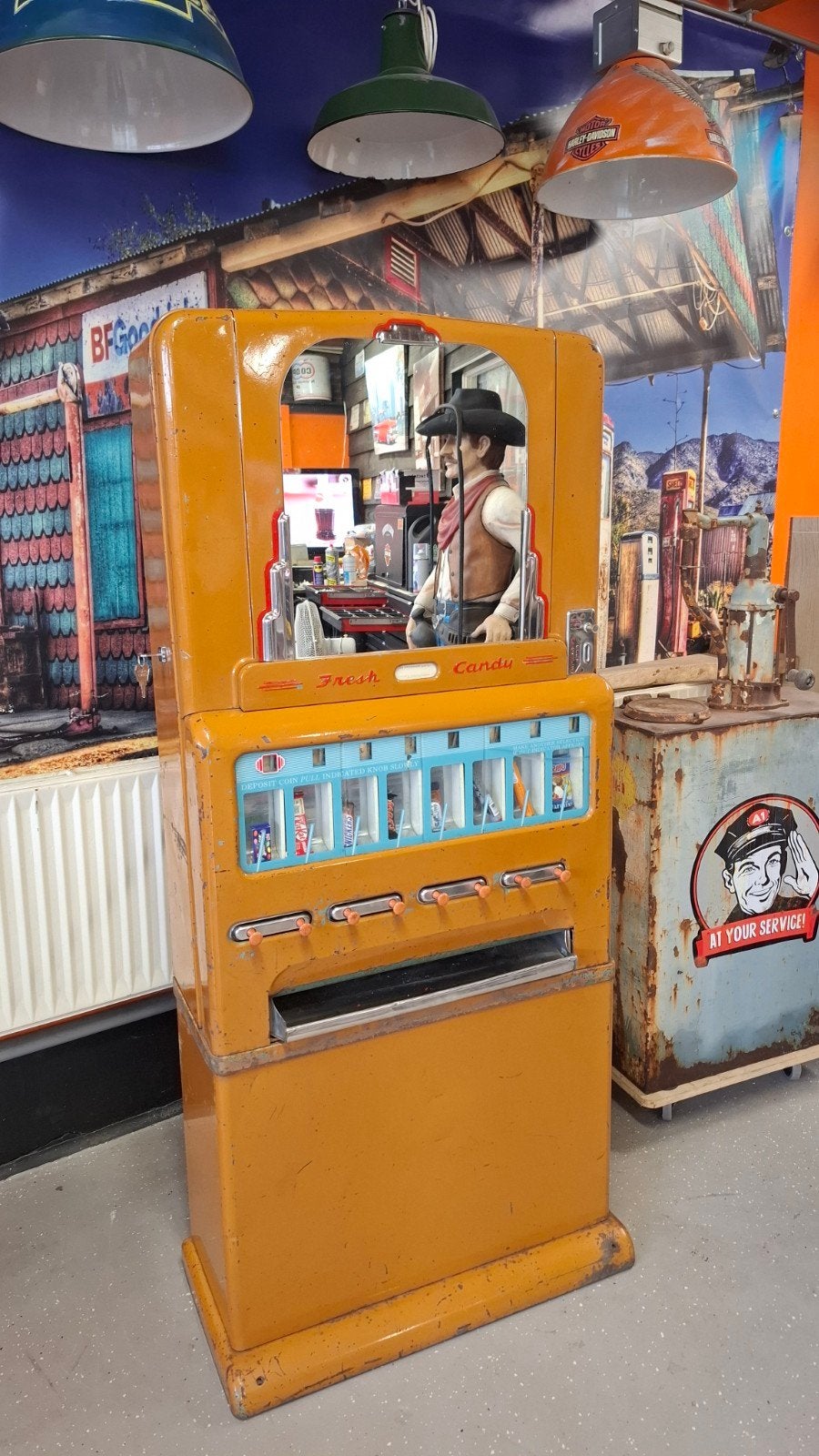 Vintage Snoepautomaat jaren 50.- Fresh Candy, Verzamelen, Automaten | Overige, Ophalen of Verzenden, Gebruikt