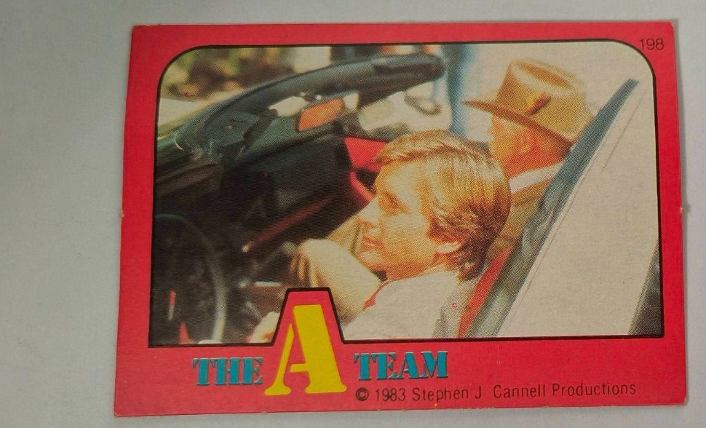 The A-Team Monty Gum 1983 no.198, Verzamelen, Ophalen of Verzenden, Zo goed als nieuw, Foto of Kaart