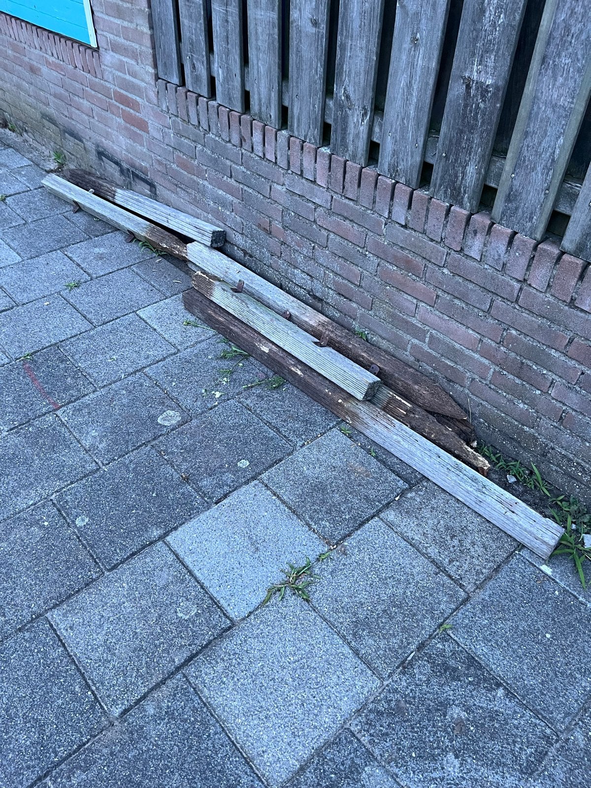 Gebruikte houten balken kachelhout, Minder dan 3 m³, Ophalen, Overige houtsoorten