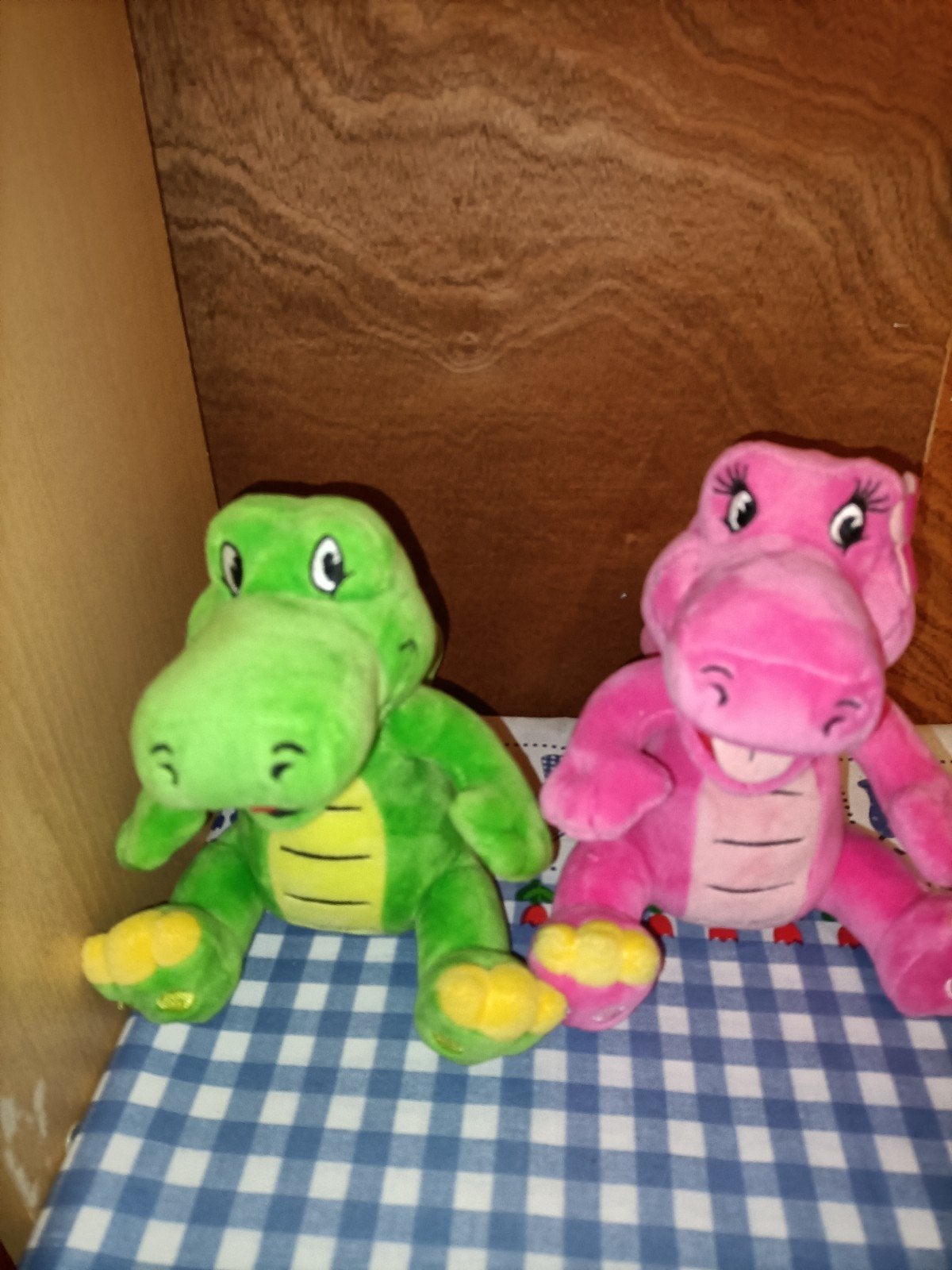 Dina en Dino knuffels Julianatoren Jul & Julia 20 cm groot, Ophalen of Verzenden, Zo goed als nieuw, Overige typen