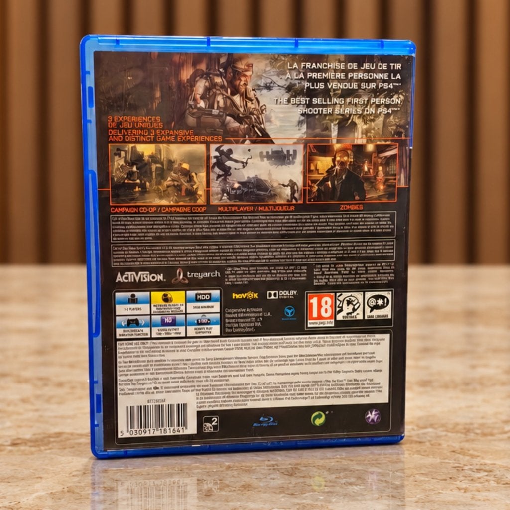Call of Duty Black Ops 3 - PS4 Game, Sony, Zo goed als nieuw, Support@sony.com, 1-7-1 Konan, Minato-ku
Tokyo 108-0075
Japan