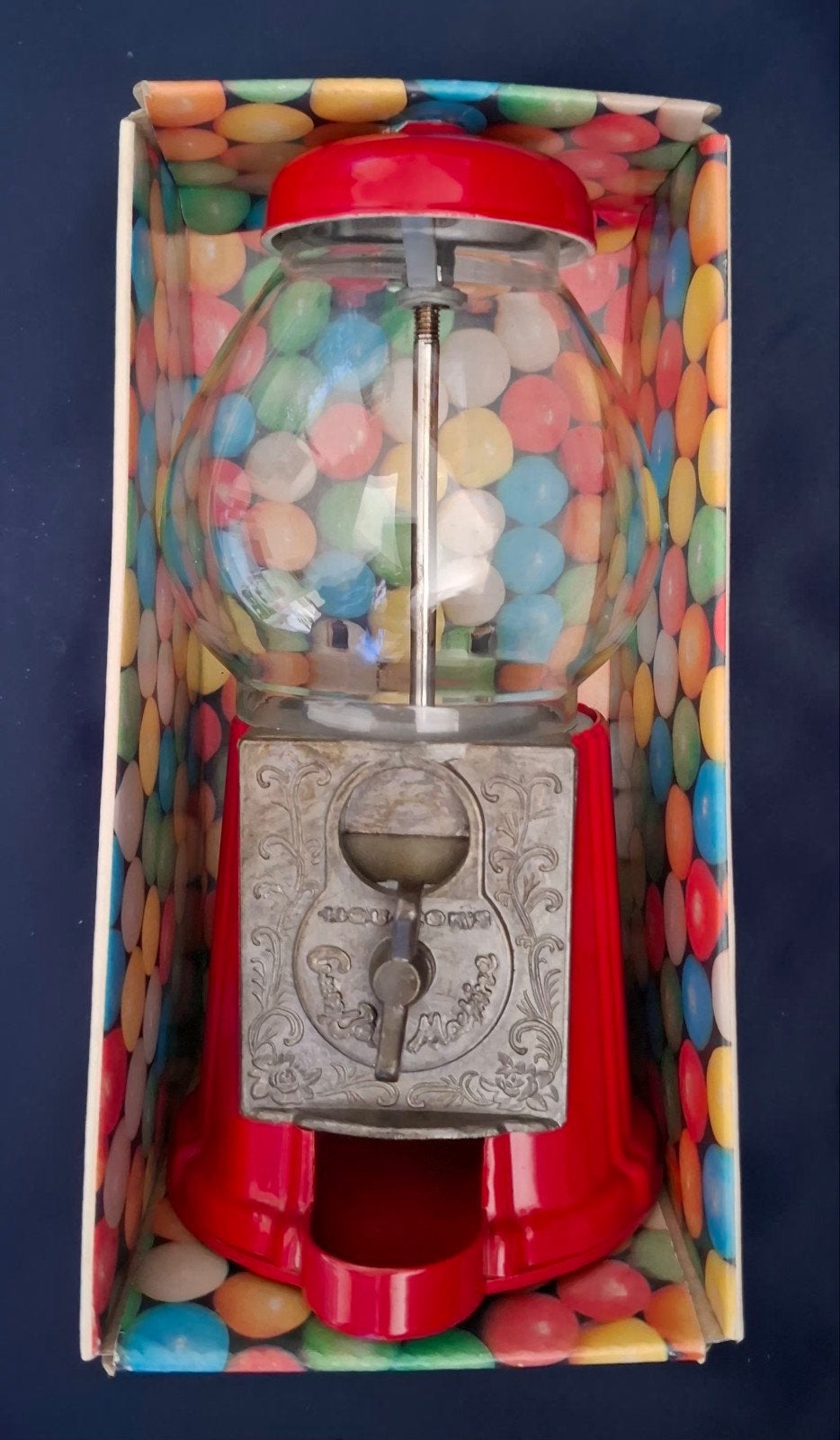 Vintage Retro Kauwgomballen automaat – In Originele doos, Verzamelen, Ophalen of Verzenden