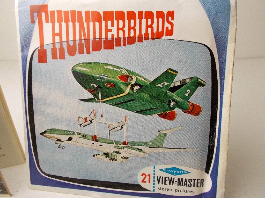 1966 VIEWMASTER THUNDERBIRDS 3 REELS (ENGELS!) + BOEKJE!, Ophalen of Verzenden, Zo goed als nieuw