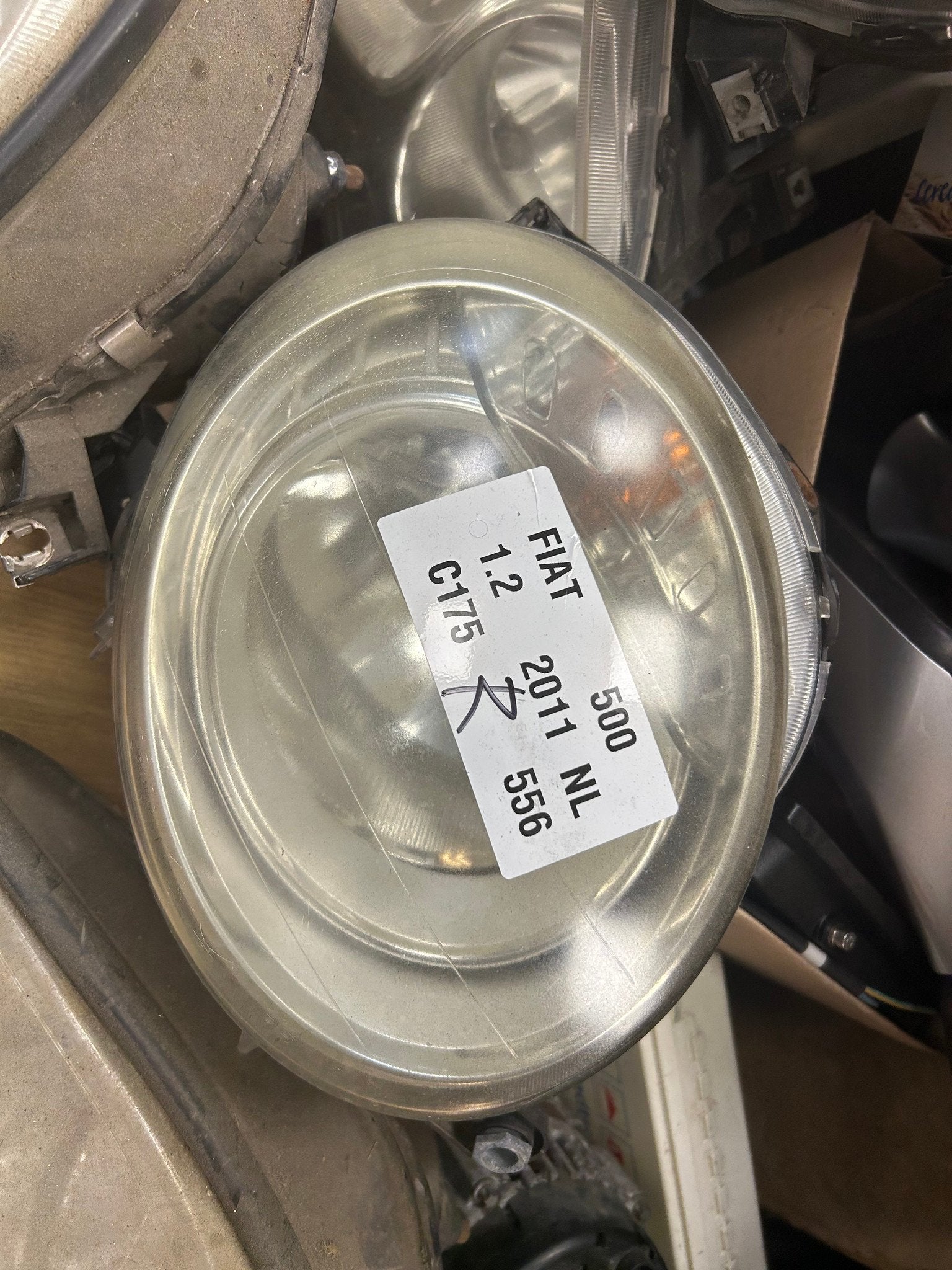 Fiat 500 2007-2014 rechter koplamp, Gebruikt, Stellantis Europe S.p.A., Ophalen of Verzenden, Info@stellantis.com
