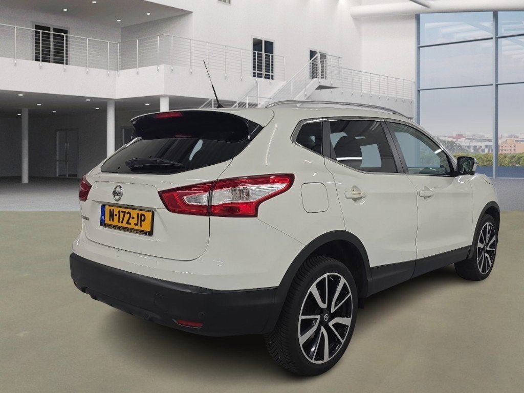 Nissan Qashqai 1.2 Tekna|AUT|360•|PANO|XENON|NAVI|LEDER|ST, Auto's, Nissan, Gebruikt, 4 cilinders, 116 pk, Wit