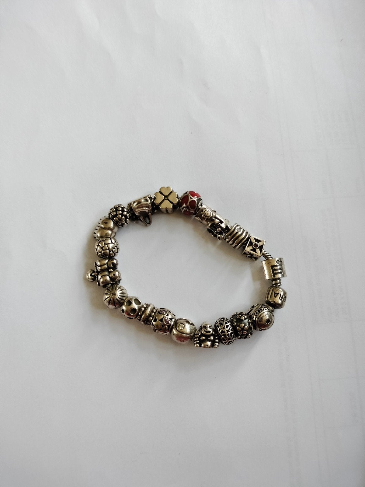 Pandora armband 21 cm met 17 originele bedels en 4 andere, Ophalen of Verzenden, Zo goed als nieuw, 17 tot 18, Dame