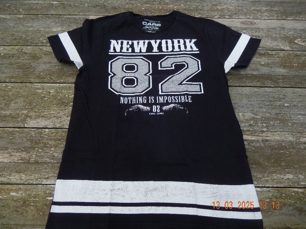 Cars Jeans shirt New York 82, Nothing is impossible M, Cars Jeans, Maat 48/50 (M), Zwart, Ophalen of Verzenden