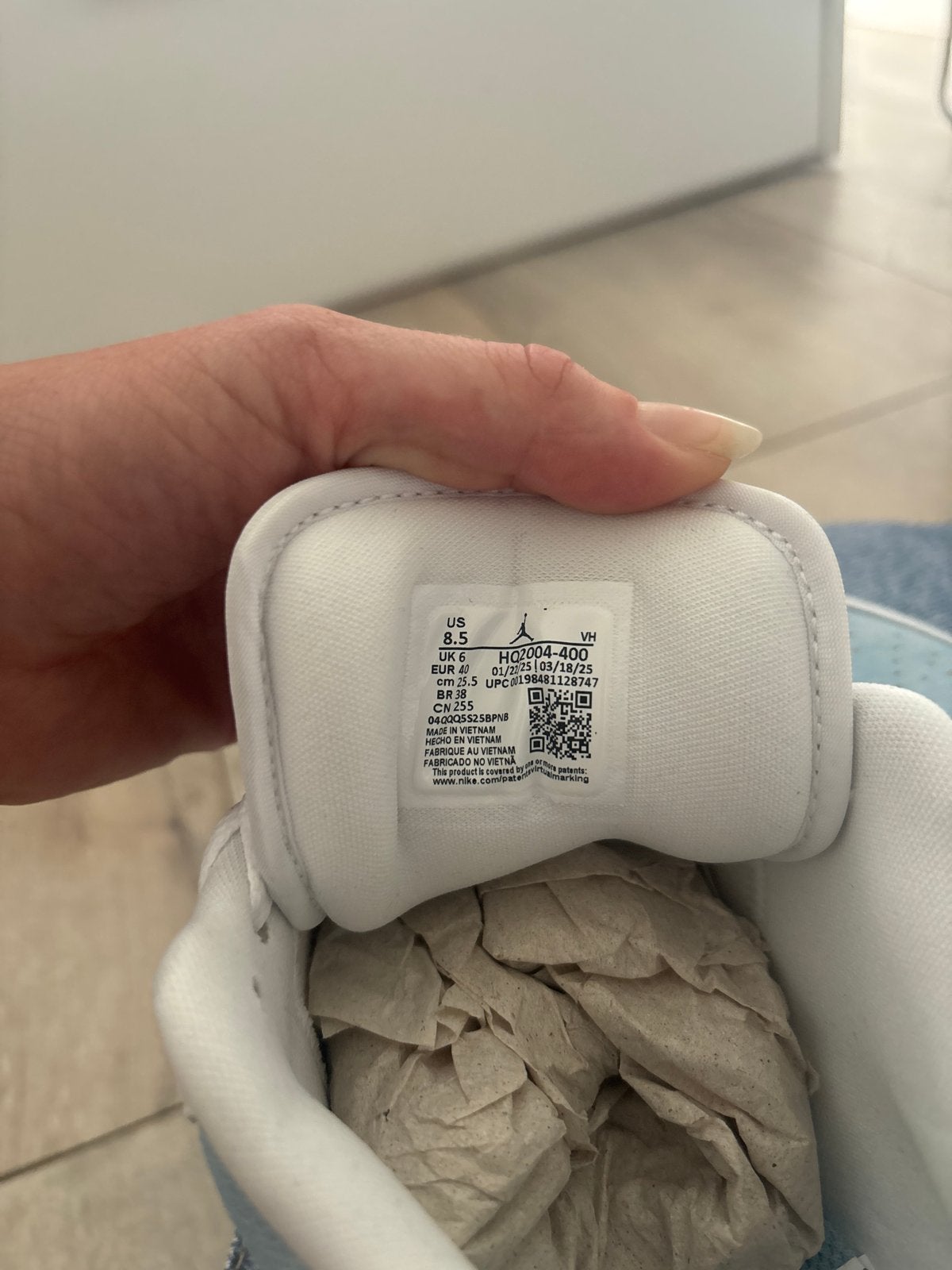 Foto 4 van Nieuwe Nike sneakers denimblauw wit goud detail maat 40