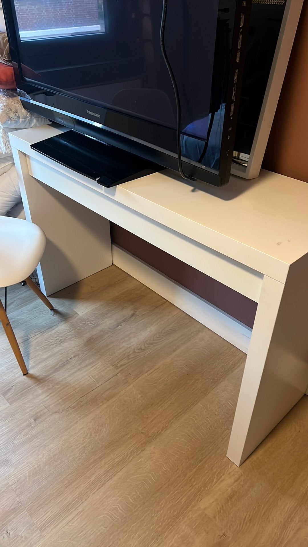 Make up tafel ikea met spiegel en lampen, Huis en Inrichting, Ophalen, Gebruikt