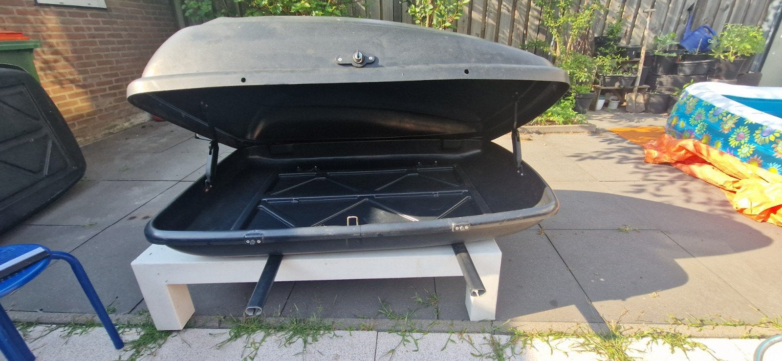 350 liter goede staat sterke kwaliteit dakkoffer!, Ophalen, Gebruikt