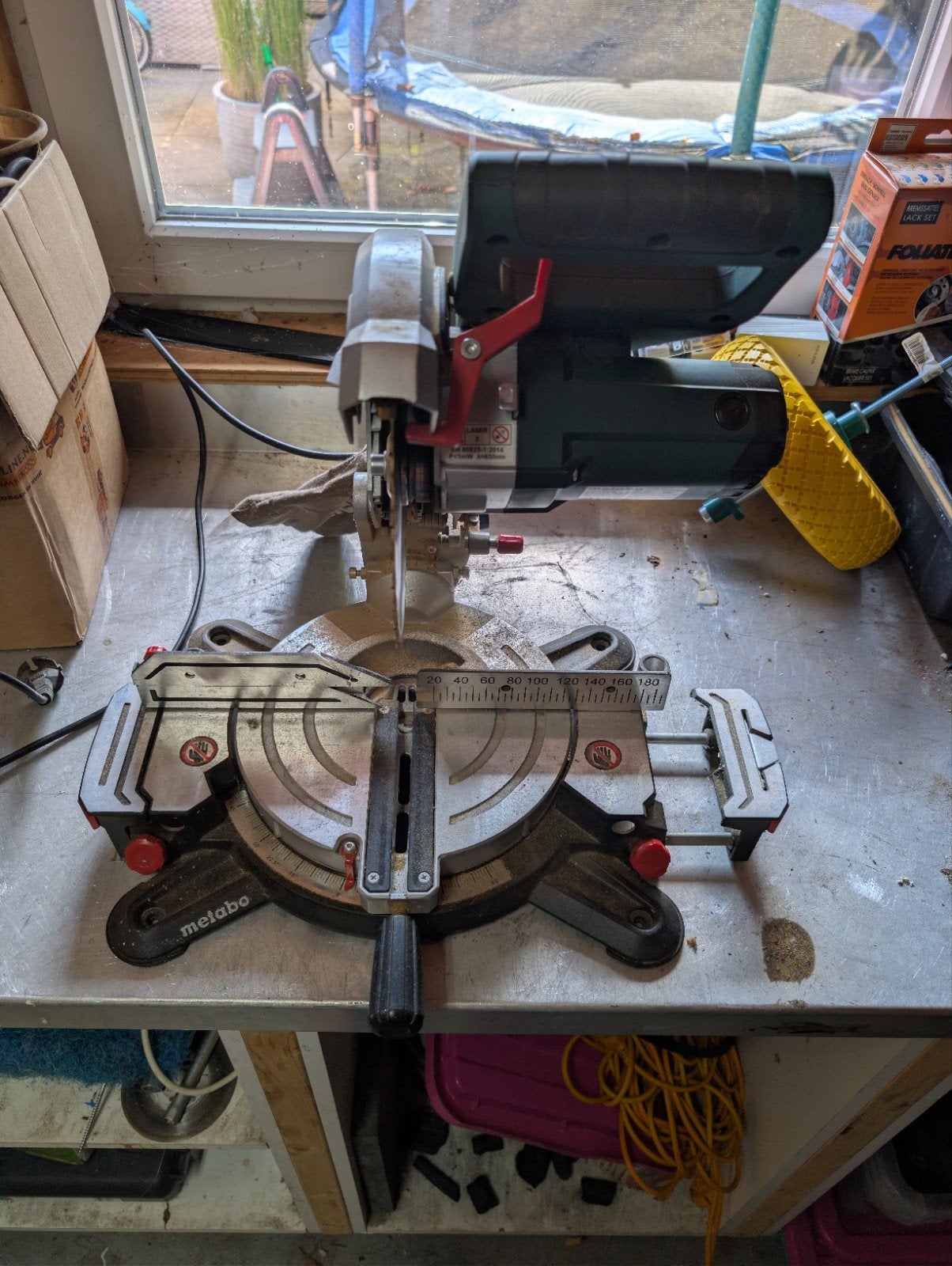 Metabo KS 216L, Ophalen of Verzenden, 1200 watt of meer, Afkortzaag, 30 tot 70 mm