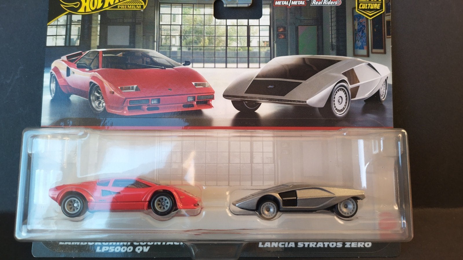 Lamborghini Countach & Lancia Stratos Zero Hotwheels Pol, Auto, Verzenden, Nieuw, Mattel