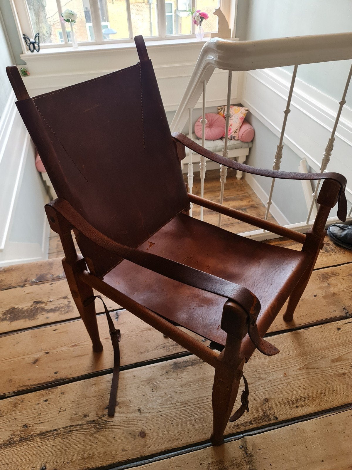 Wilhelm Kienzle Safari Fauteuil - Vintage Leren Stoel, Ophalen