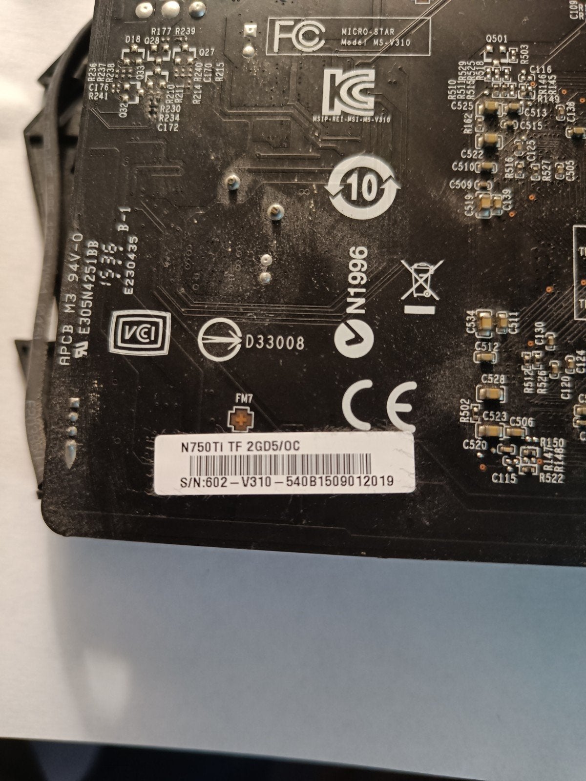 MSI Nvidia GeForce GTX 750 Ti Twin Frozr OC, Computers en Software, Videokaarten, PCI-Express 3, Gebruikt, HDMI, Ophalen of Verzenden