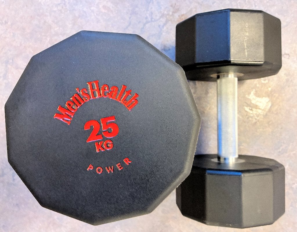 Dumbbells Men's Health 2x 25 kg, Ophalen, Zo goed als nieuw, Benen, Dumbbell