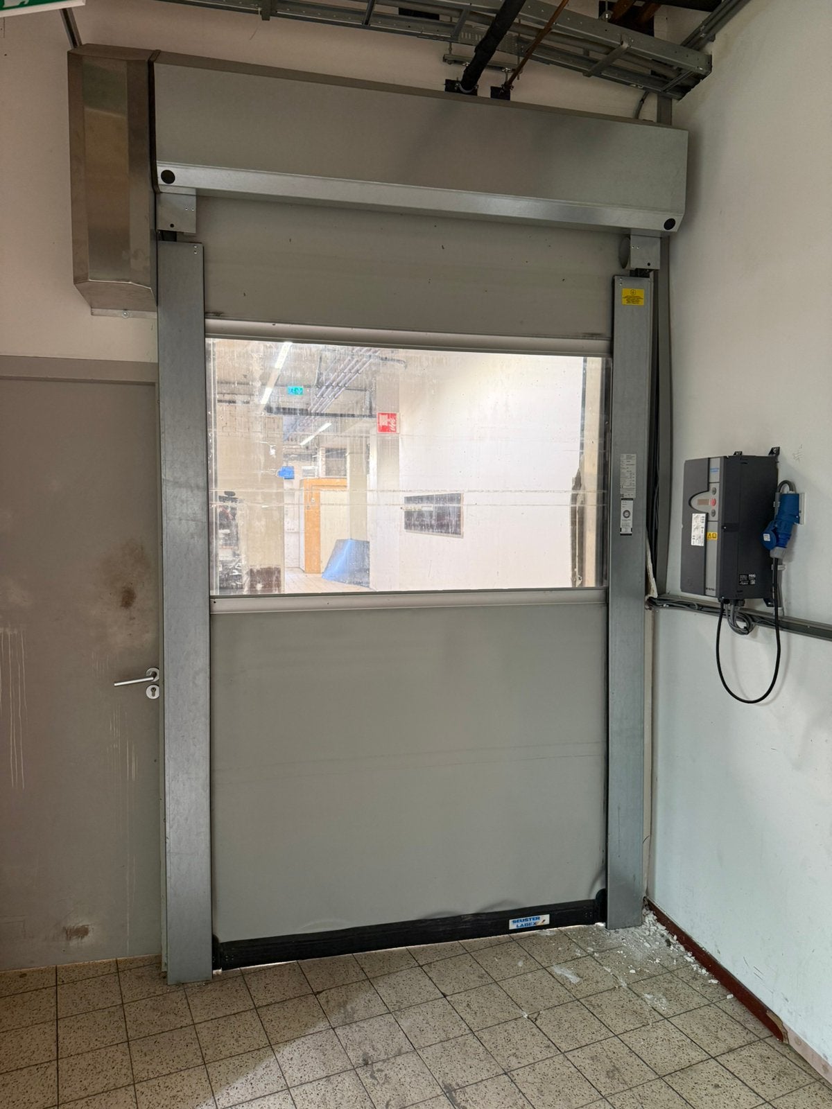 Snelloopdeur Seuster 150x260 cm | Industriedeur, Doe-het-zelf en Verbouw, Ophalen, Gebruikt, Garagedeur, 120 cm of meer