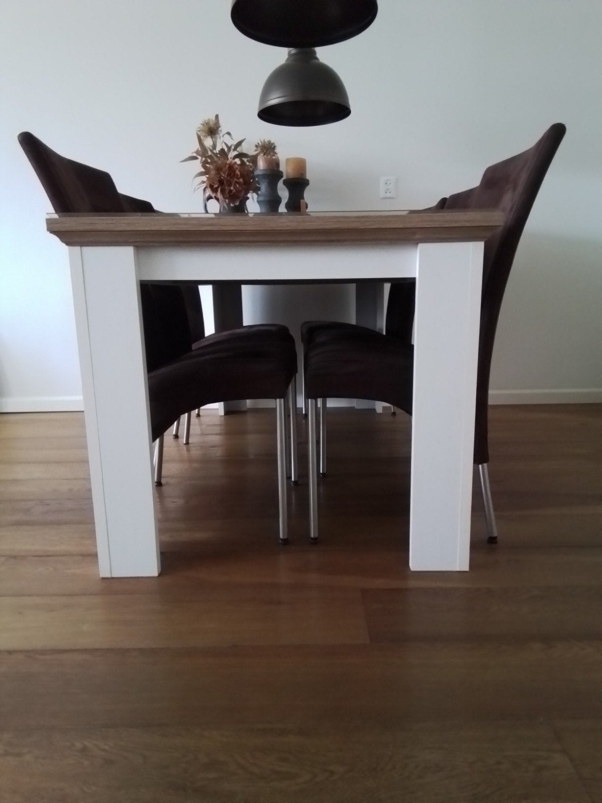 Uitschuifbare eetkamertafel 180 cm - 260 cm, Ophalen, Gebruikt