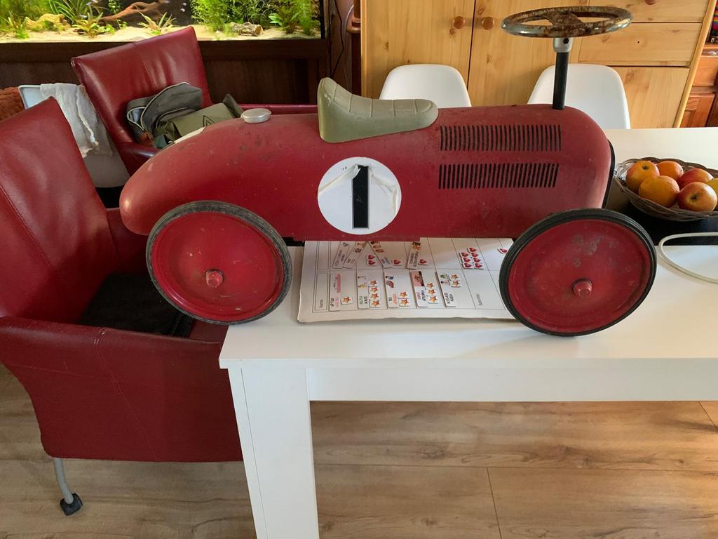 Vintage loopauto, Ophalen