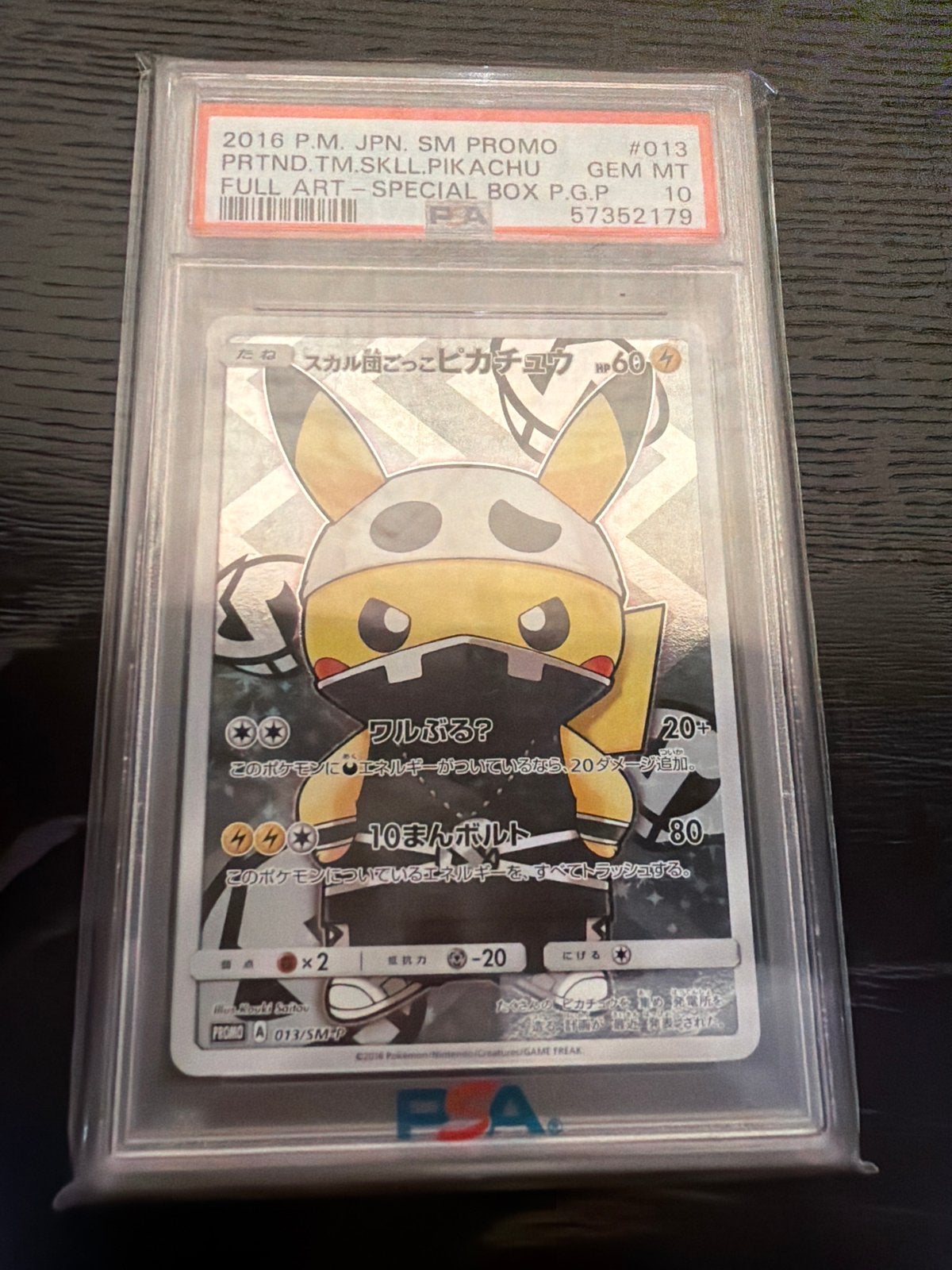 Pikachu Skulls Team Graded PSA 10 Pokemon Kaart