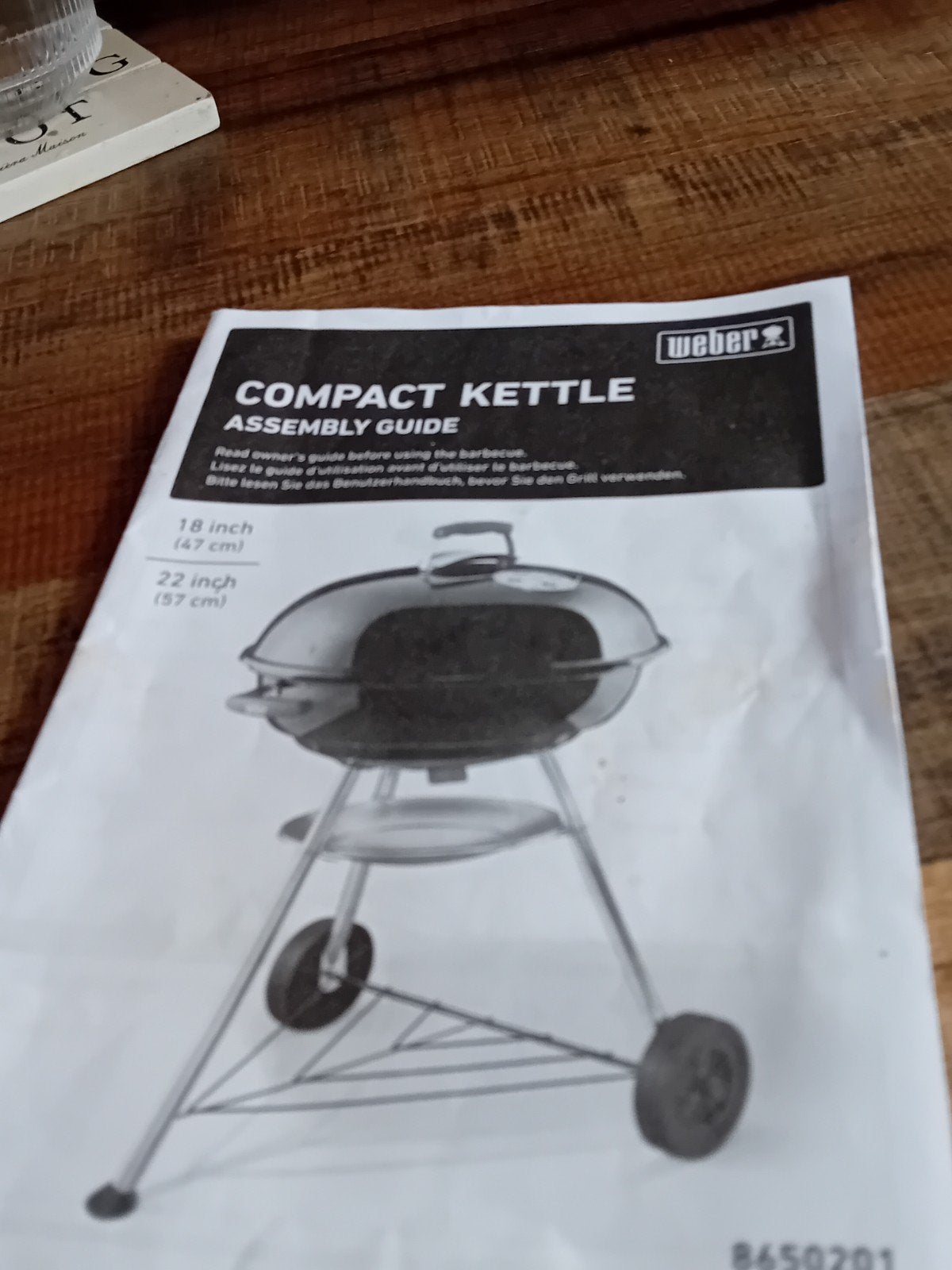 Weber Compact Kettle BBQ 47cm, Tuin en Terras, Ophalen, Gebruikt, Weber, Met accessoires