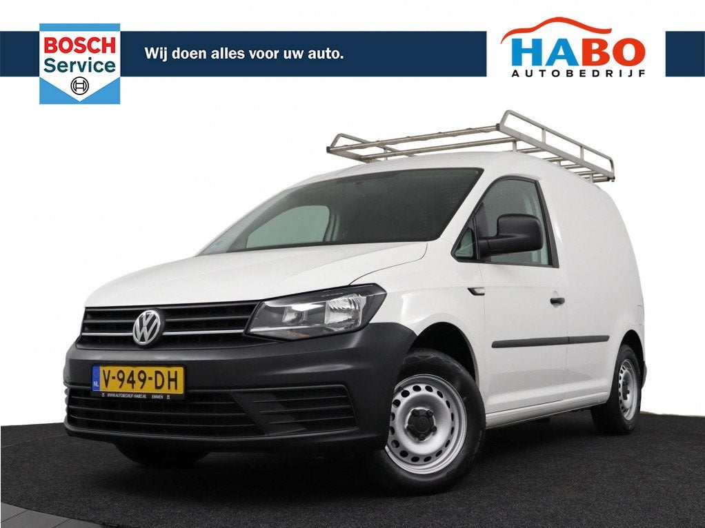 VOLKSWAGEN CADDY 2.0 TDI BLUEMOTION TRENDLINE L1H1 75PK AC/N, Gebruikt, 4 cilinders, Volkswagen, Wit