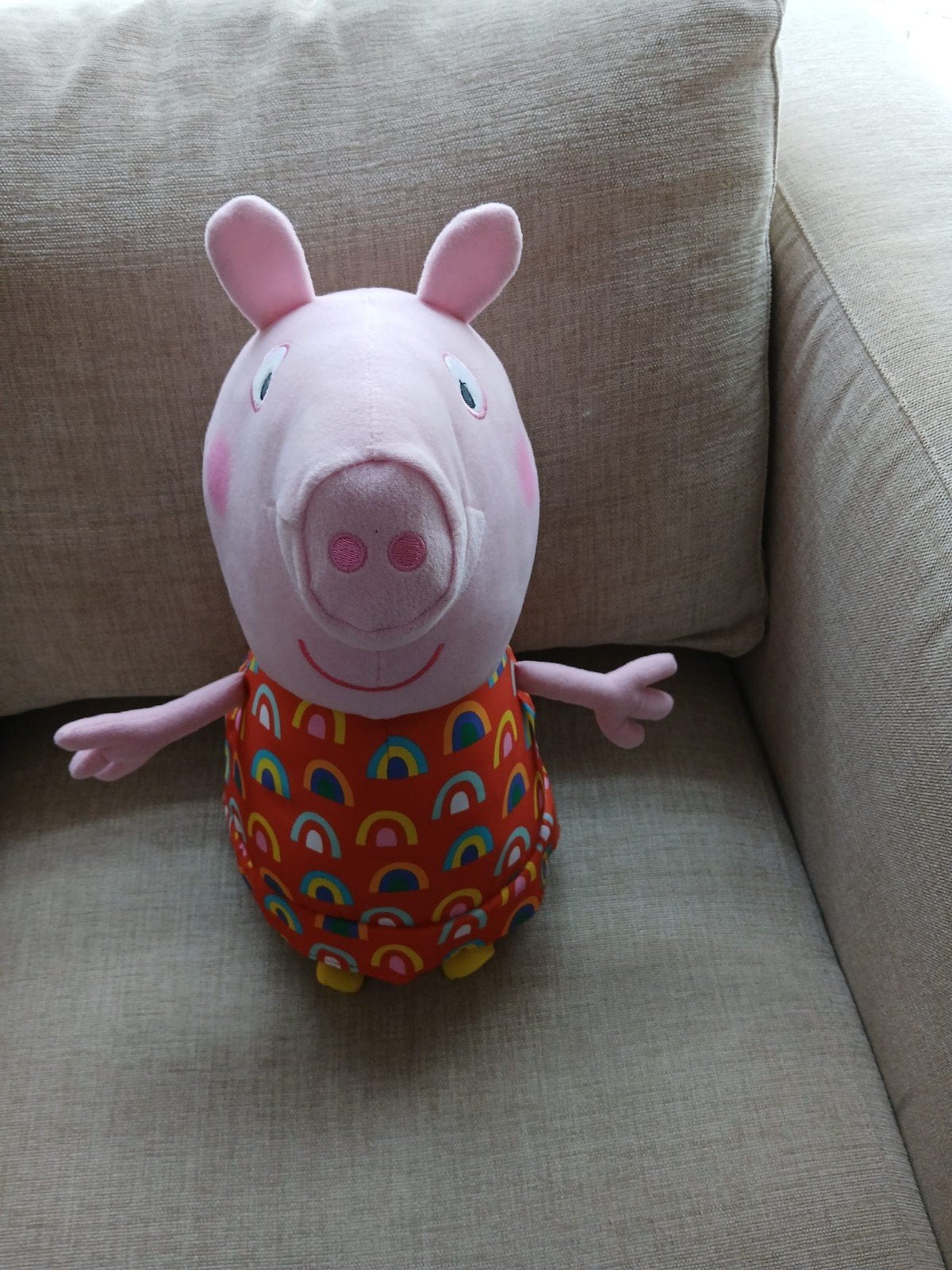 Papa Pig knuffel. 40 cm, Kinderen en Baby's, Speelgoed | Knuffels en Pluche, Ophalen of Verzenden, Zo goed als nieuw, Overige typen