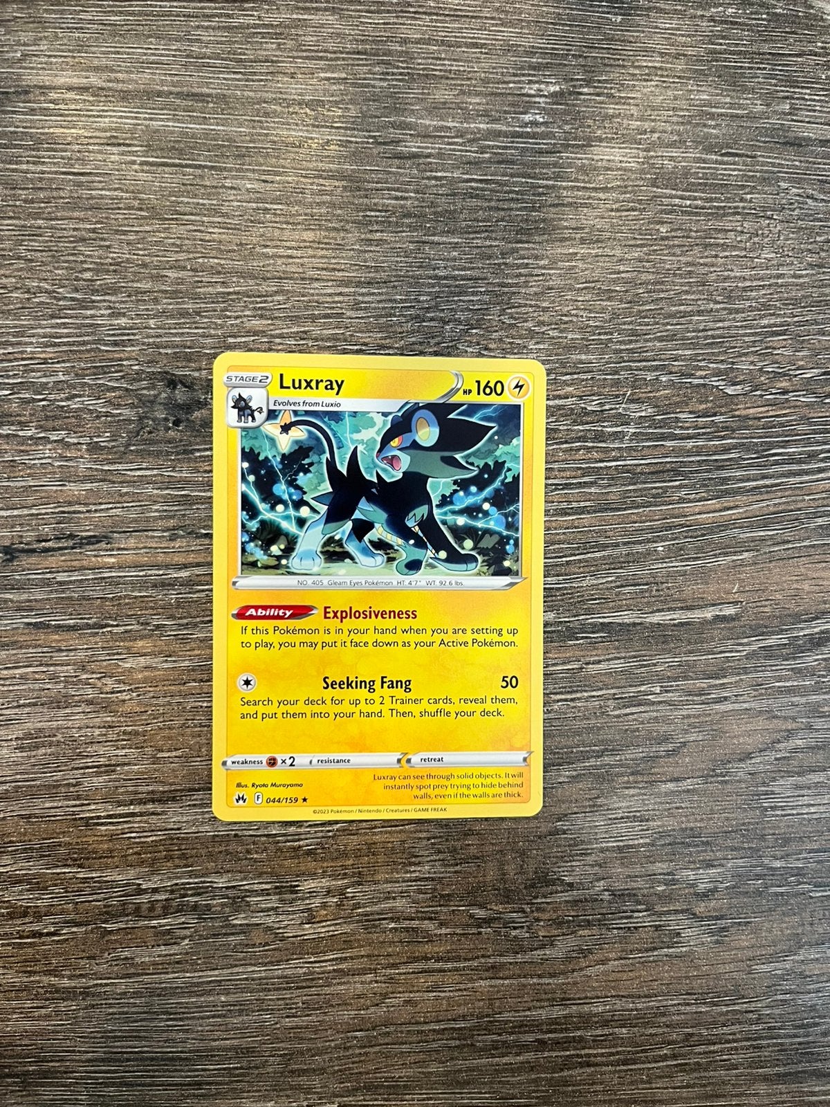 Luxray CRZ 044/159, Ophalen of Verzenden, Zo goed als nieuw