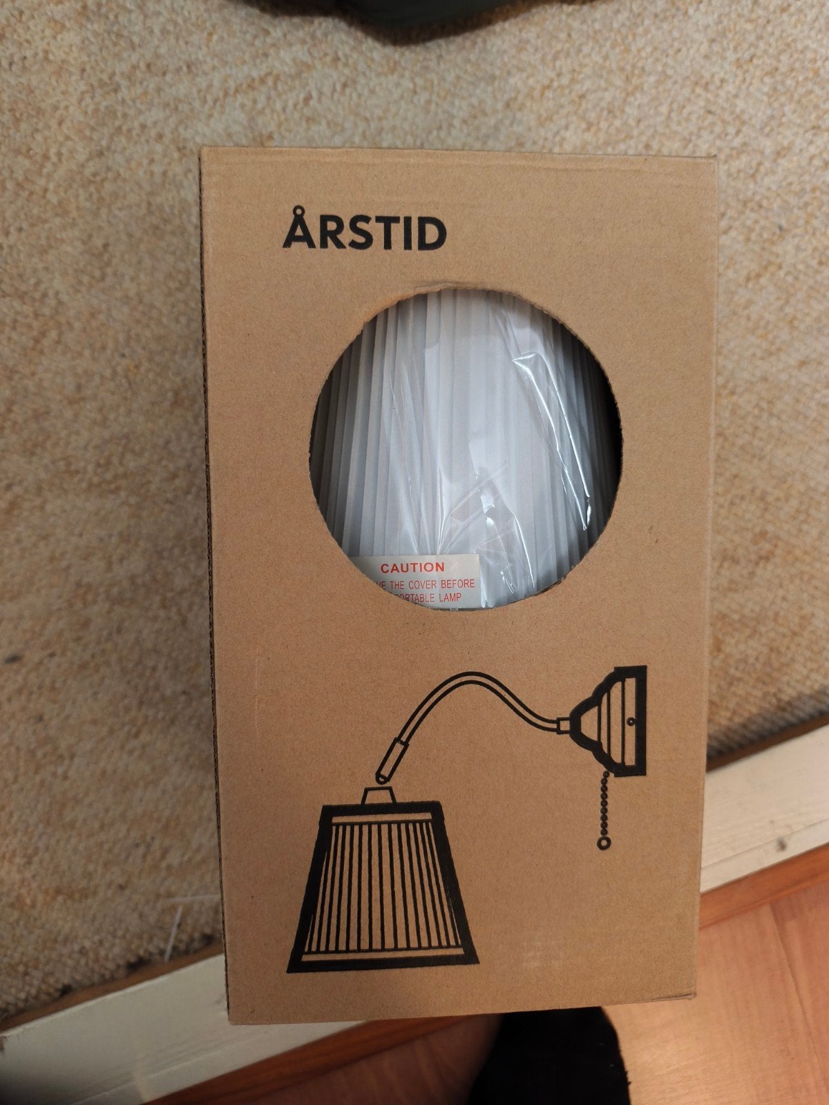 IKEA ÅRSTID Nachtlamp - Nieuw in verpakking, Ophalen, Nieuw, Wit, IKEA