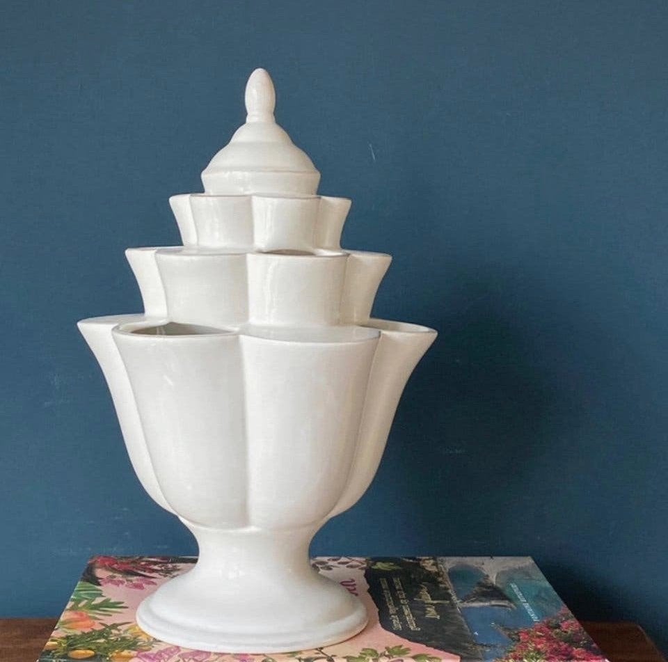 Riverdale witte tulpenvaas, Huis en Inrichting, Woonaccessoires | Vazen, Ophalen of Verzenden