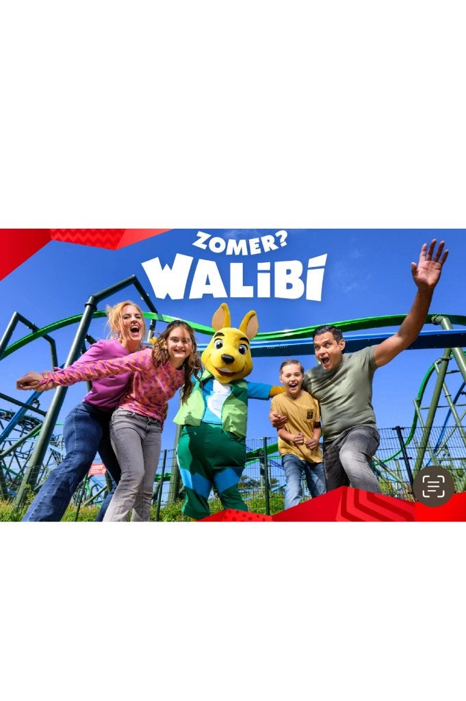Walibi kaartjes, Twee personen, Ticket of Toegangskaart