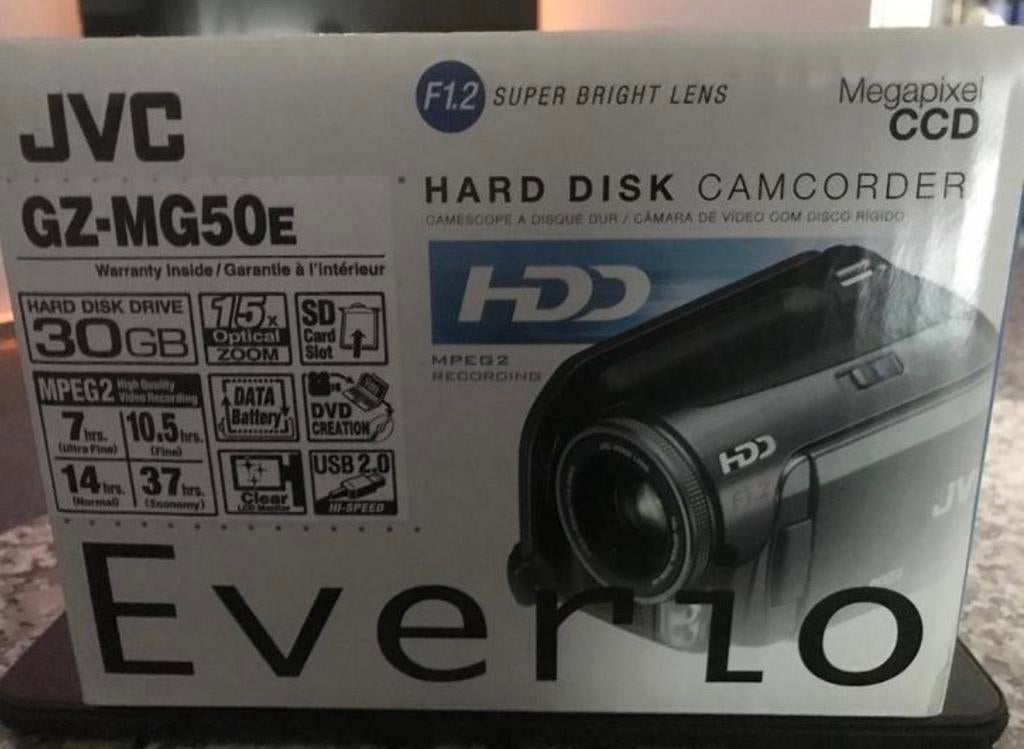 JVC EVERIO HDD GZ-MG50e Camcorder - Zo goed als nieuw, Audio, Tv en Foto, Videocamera's Digitaal, Ophalen, Harde schijf, JVC, 20x of meer