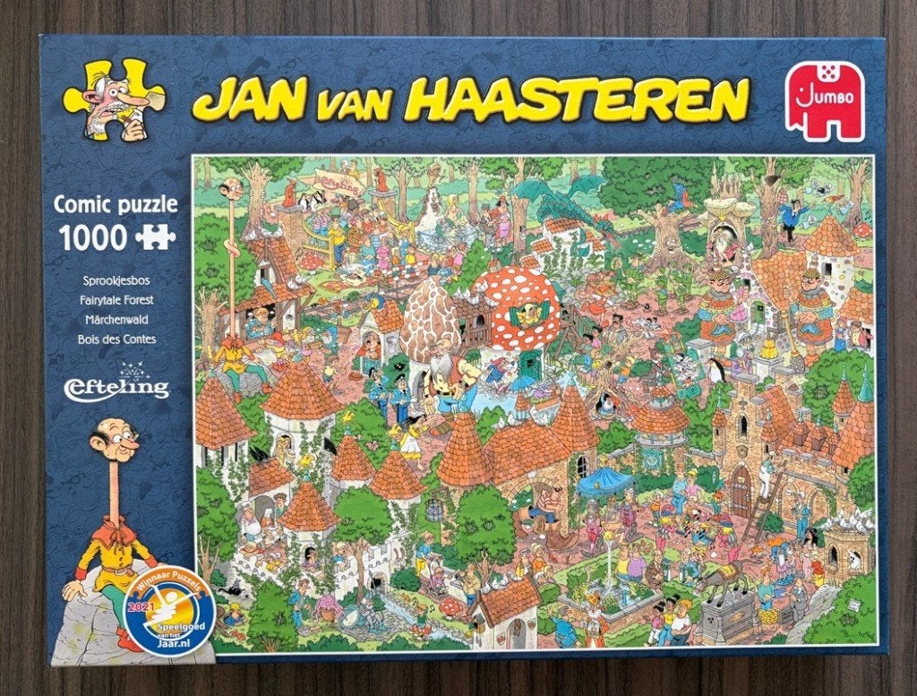 Jan van Haasteren; Sprookjesbos Efteling - 1000 stukjes, Ophalen of Verzenden, 500 t/m 1500 stukjes, Zo goed als nieuw